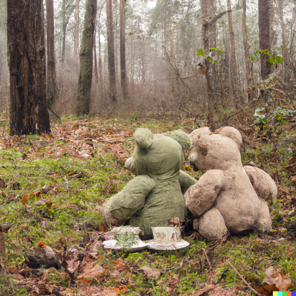 kinder speurtoch teddyberen in het bos